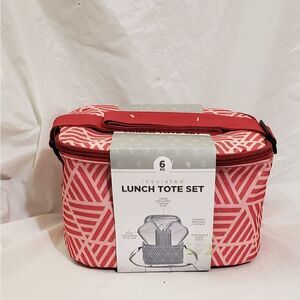 Insulated Lunch Tote Set Bag